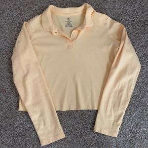Yellow Cropped Polo